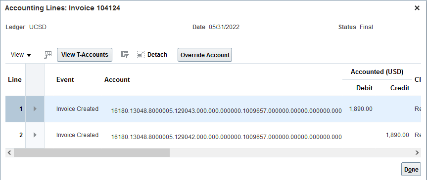 Case 3 Invoice created