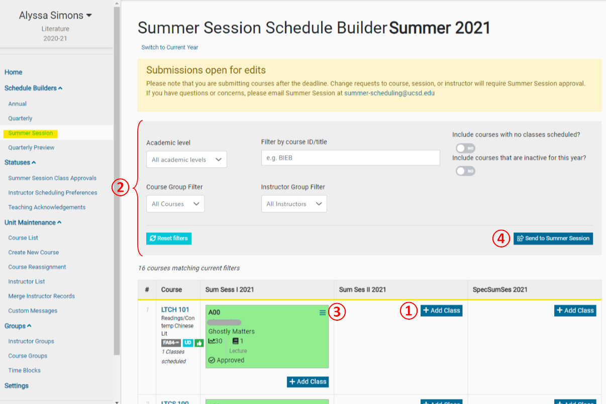 KB0033190 Summer Session Schedule Builder Information Technology