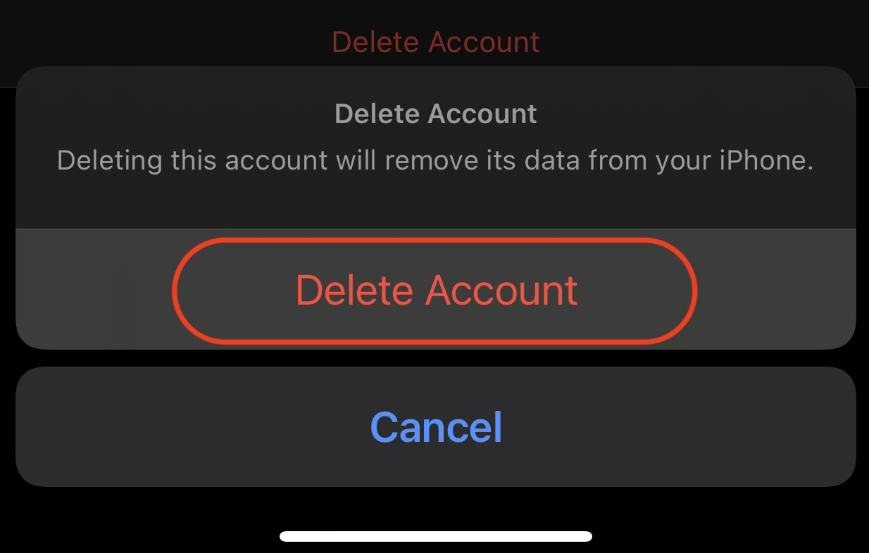 IT Services - Deleting Office 365 Exchange Account from IOS Mail App ...