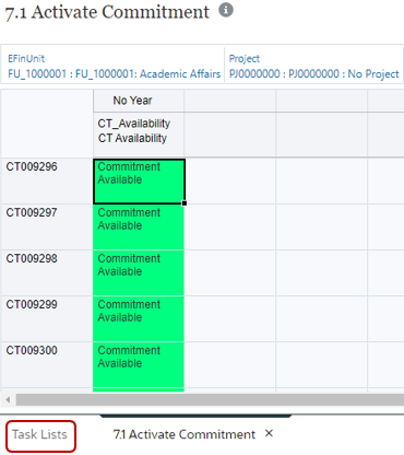 epbcs 7.1 task lists button