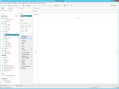 Tableau show filter screenshot thumbnail